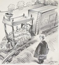 'H_ _ _ of a way to run a railroad!'